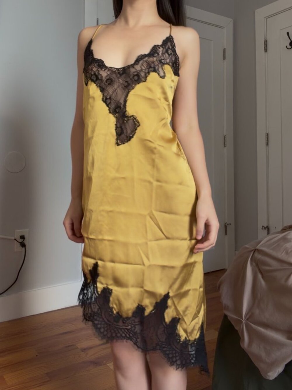 Free People Heirloom Mini Slip Dress